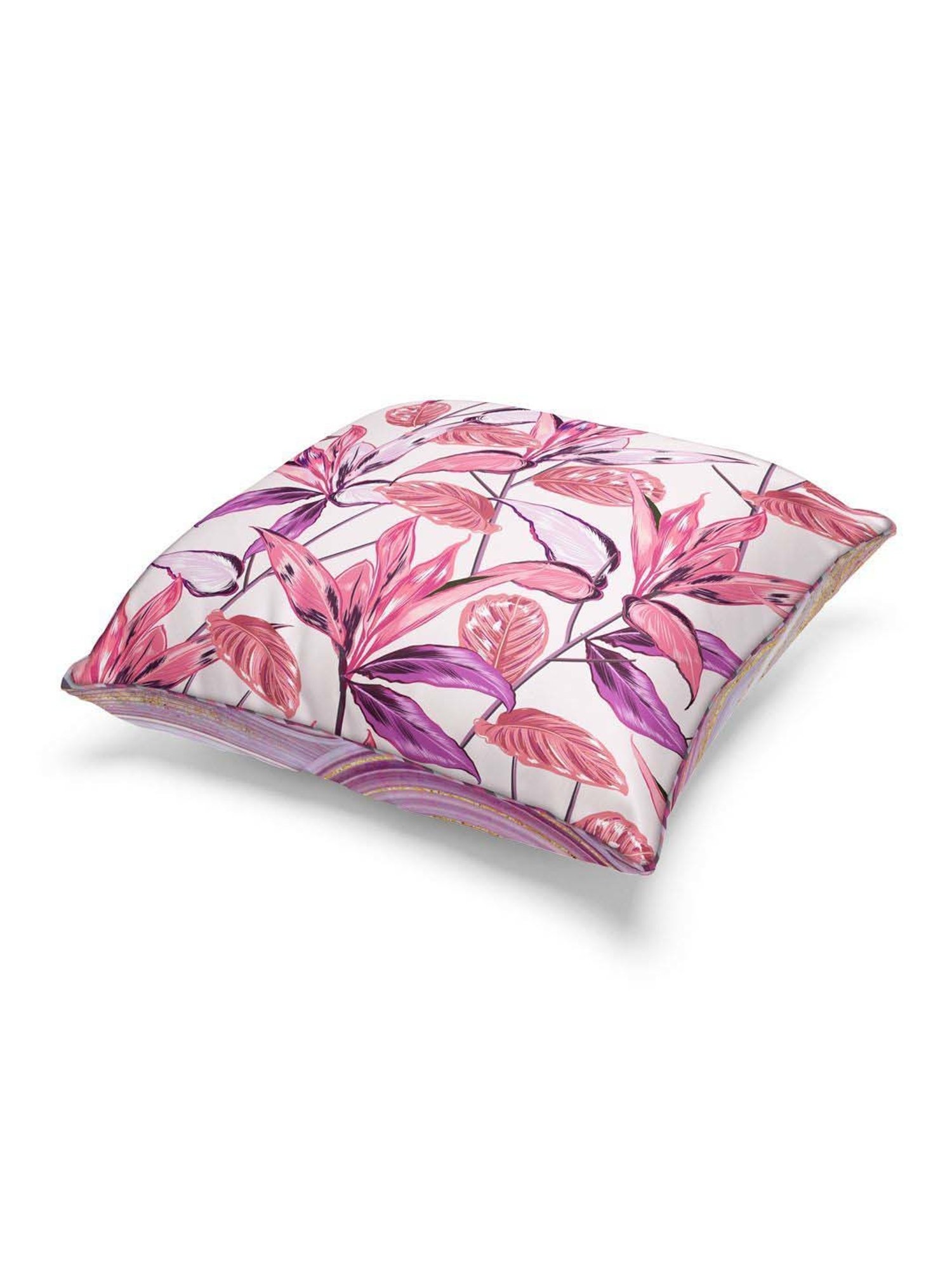 Bianca Suzane Wine & Plum Micro Fiber Reversible Printed Cushion Covers - Set of 3