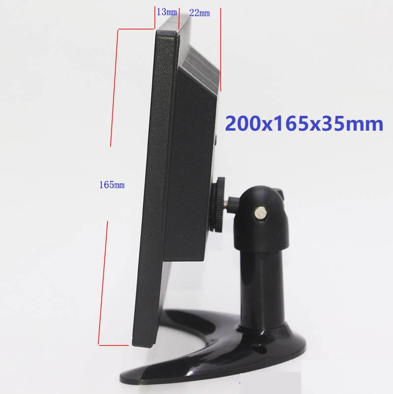 8" 1024x768 HD TN Screen Monitor with HDMI/VGA/USB/AV/RCA/BNC Inputs,  Applied to Various Terminal Display, Such as FPV, PS, XBOX, Car Video, Security & Monitoring Display, 8 inch Dispaly BNC HDMI RCA