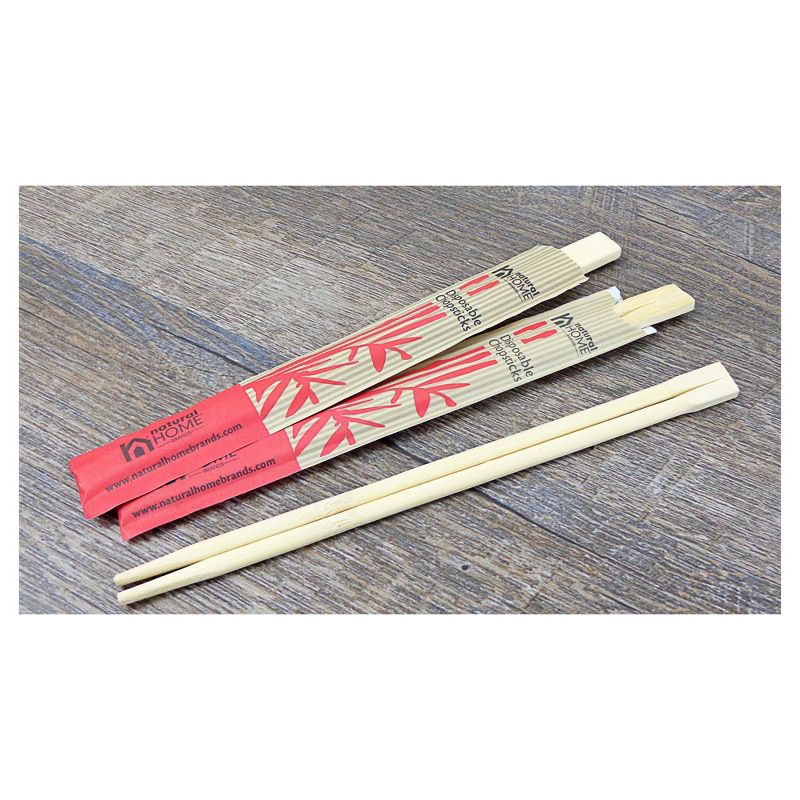 Natural Home 20ct Disposable Chopsticks Brown