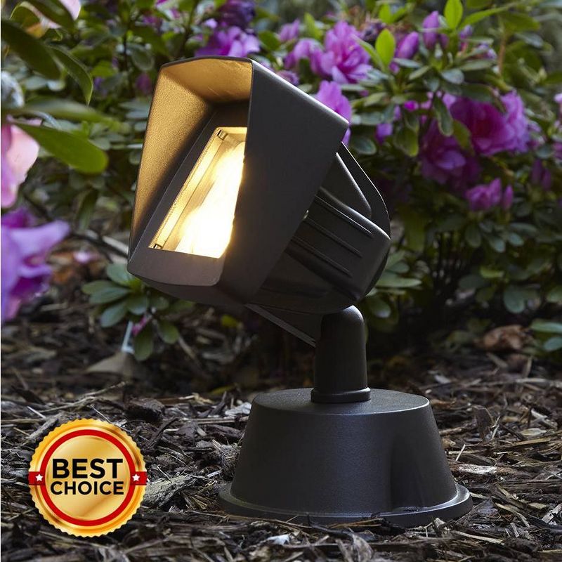 Solar Portable Garden and Pathway Light Amber/White - Techko Maid