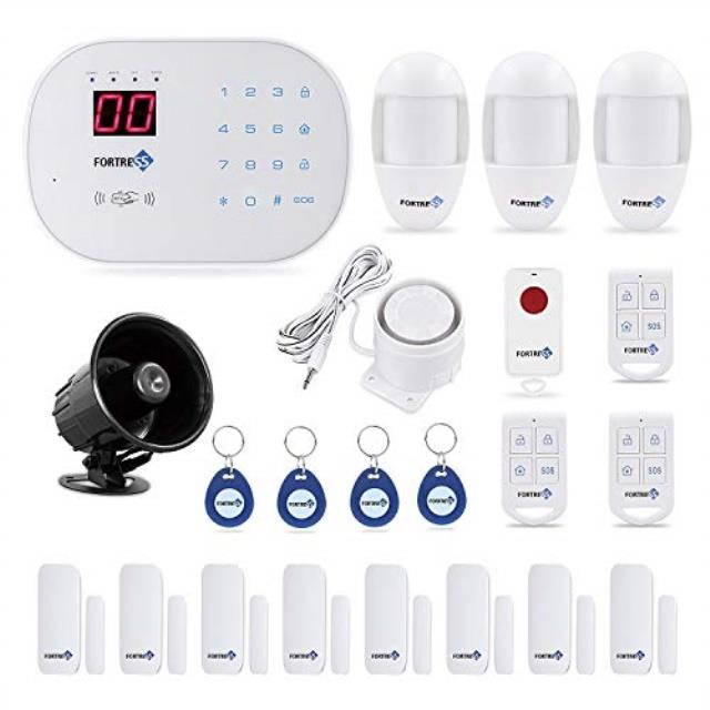 Fortress S02-B Wireless Home Security Alarm System Kit With Auto Dial