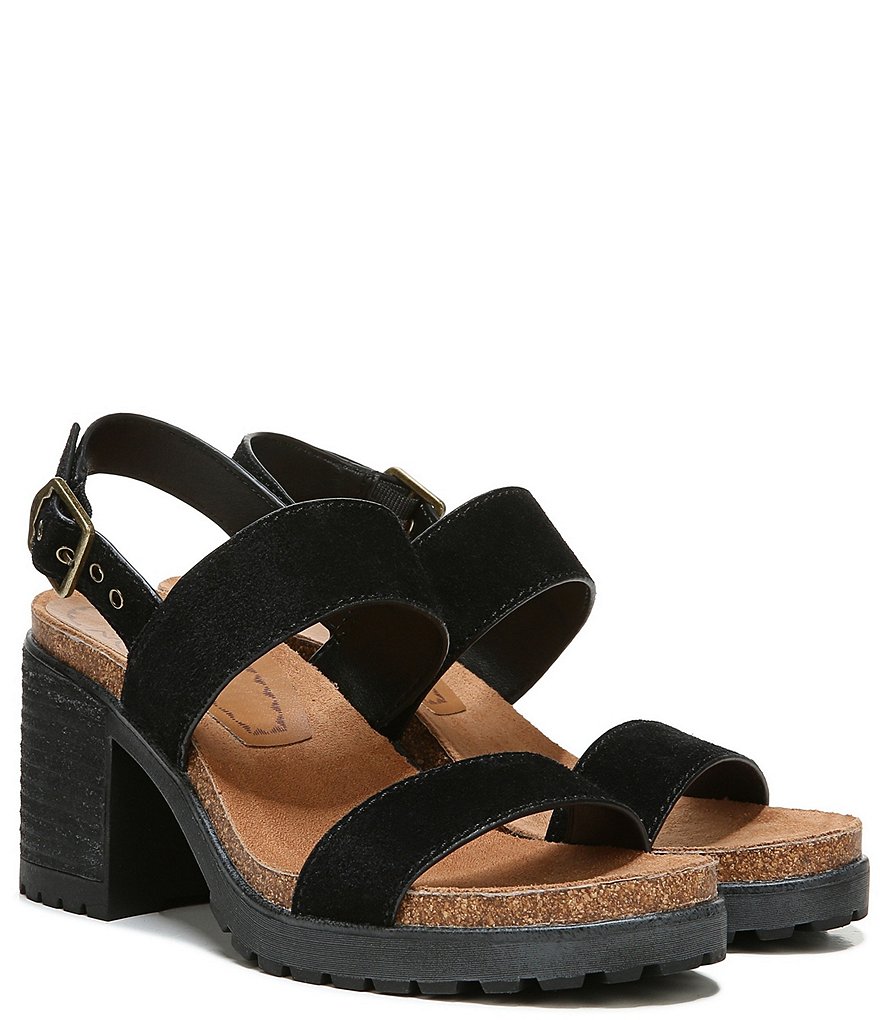 Zodiac Lola Suede Block Heel Sandals