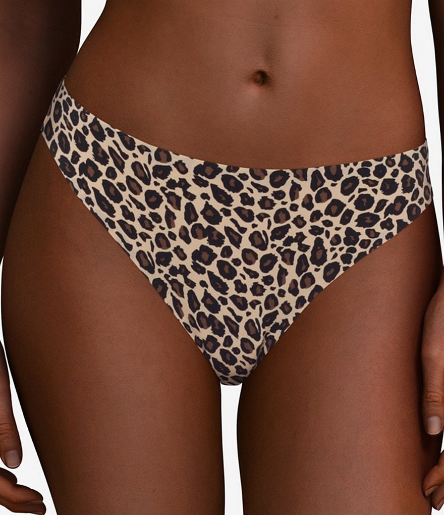 Chantelle 360 Stretch Medium Rise Leopard Print Thong