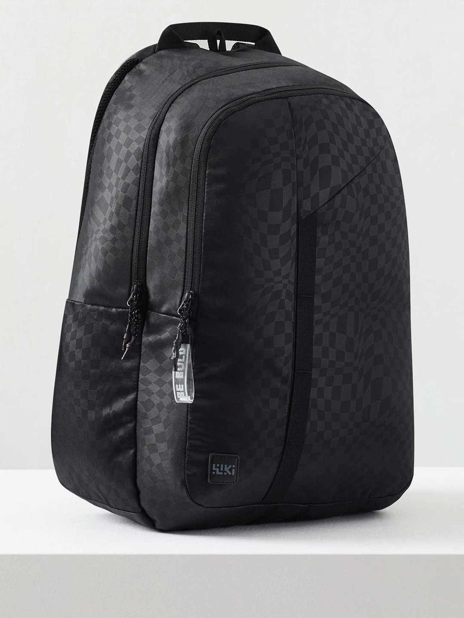 Wiki Back to School 1 Black Polyester Printed Backpack - 30 Ltrs