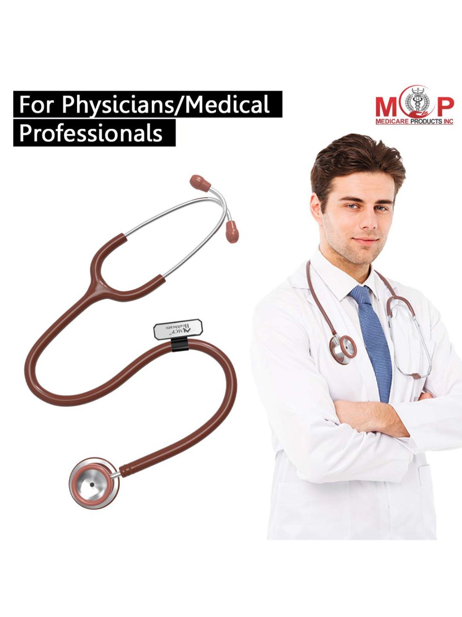 MCP Dual Head Stethoscope (Chocolate Brown)