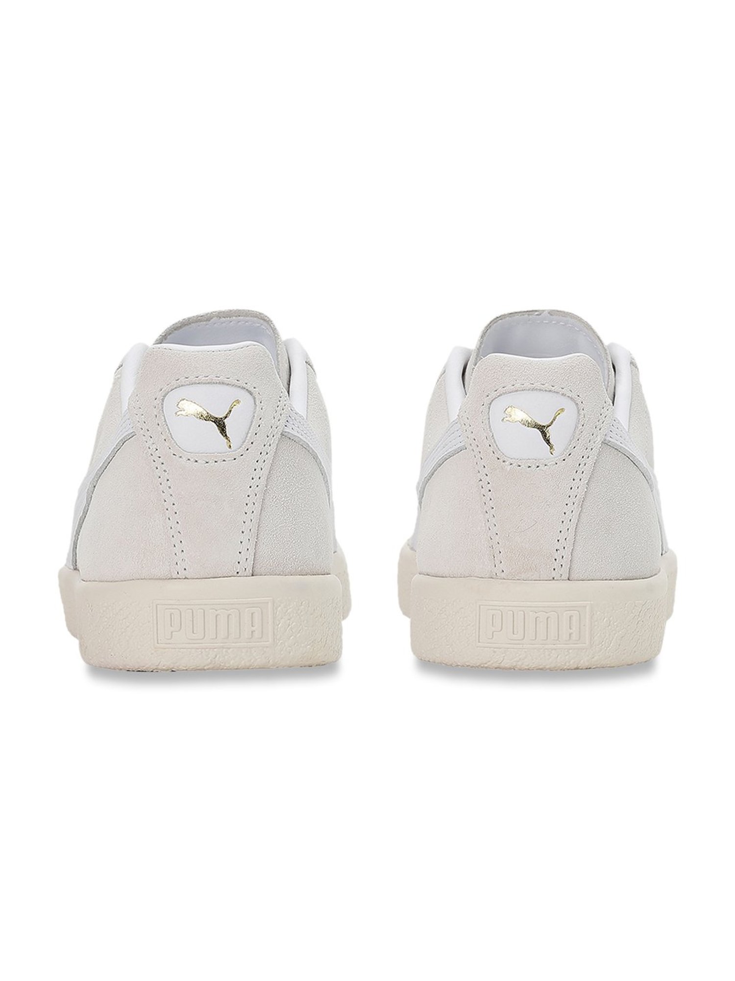 Puma Men's Clyde PRM Off White Casual Sneakers