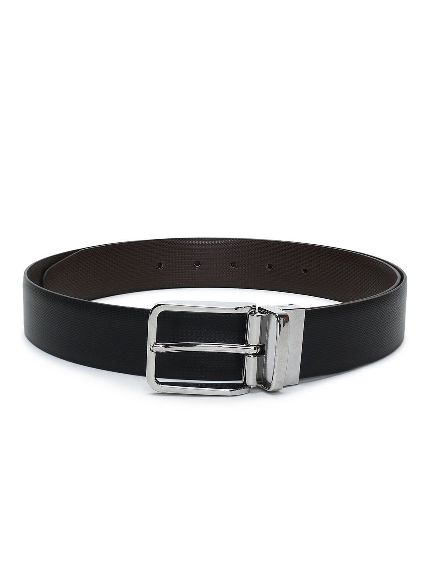 Crusset Black Formal Belt for Men
