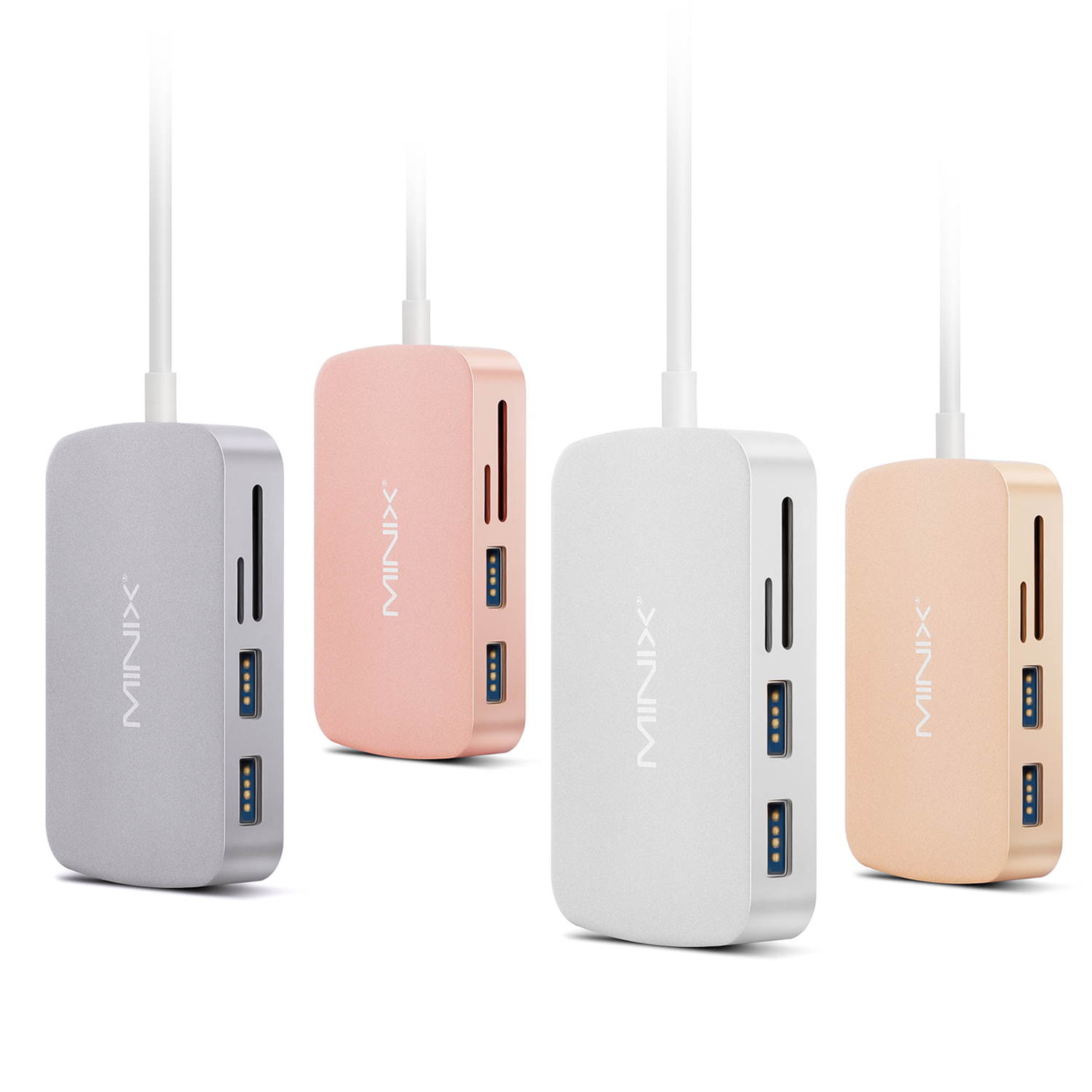 MINIX NEO C-X, USB-C Multiport Adapter with HDMI - Rose Gold[10/100Mbps Ethernet] (Compatible with Apple MacBook and MacBook Pro). Sold Directly by MINIX Technology Limited.