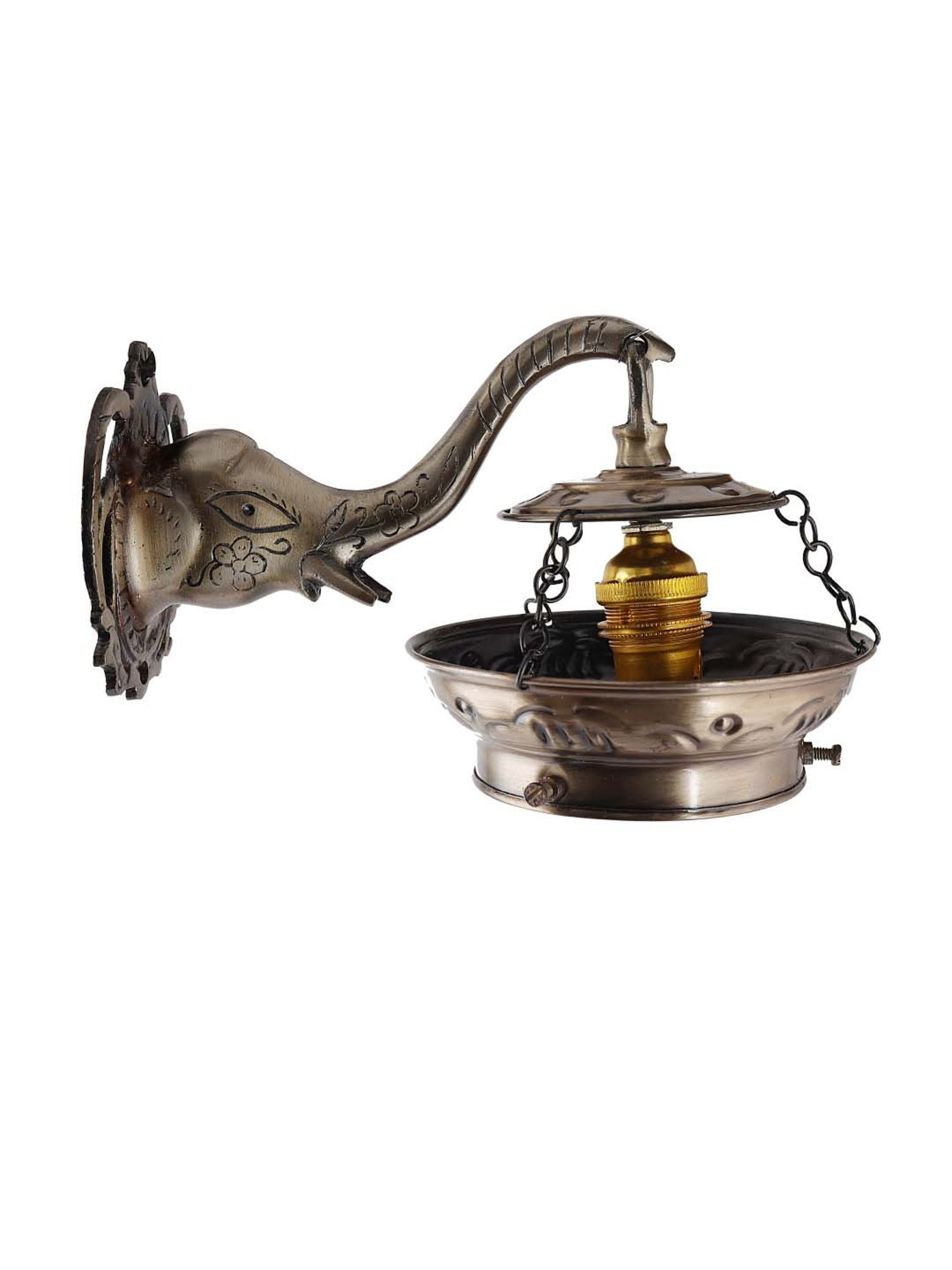 Homesake Blue Metal & Glass Turkish Mosaic Wall Lamp - Set of 1 (Bulb not included)