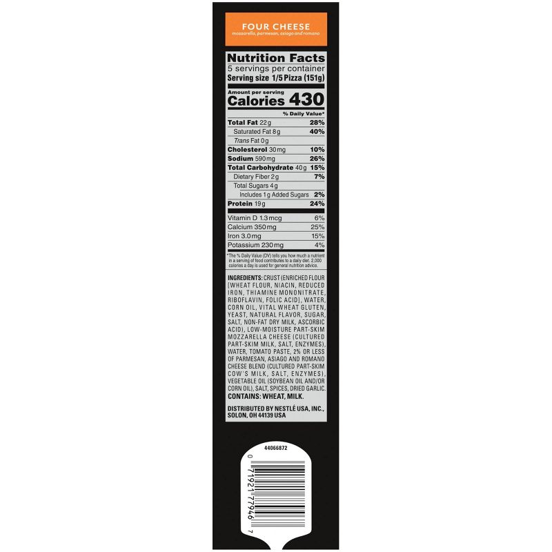 DiGiorno Crispy Pan Four Cheese Frozen Pizza - 26.6oz