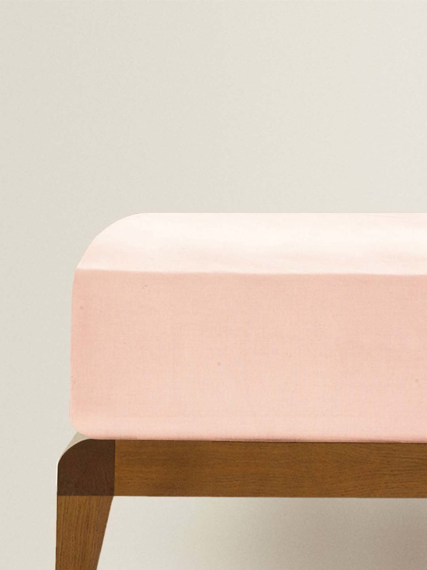 The Baby Atelier Pink Solid Cotton 400 TC Bed Sheet