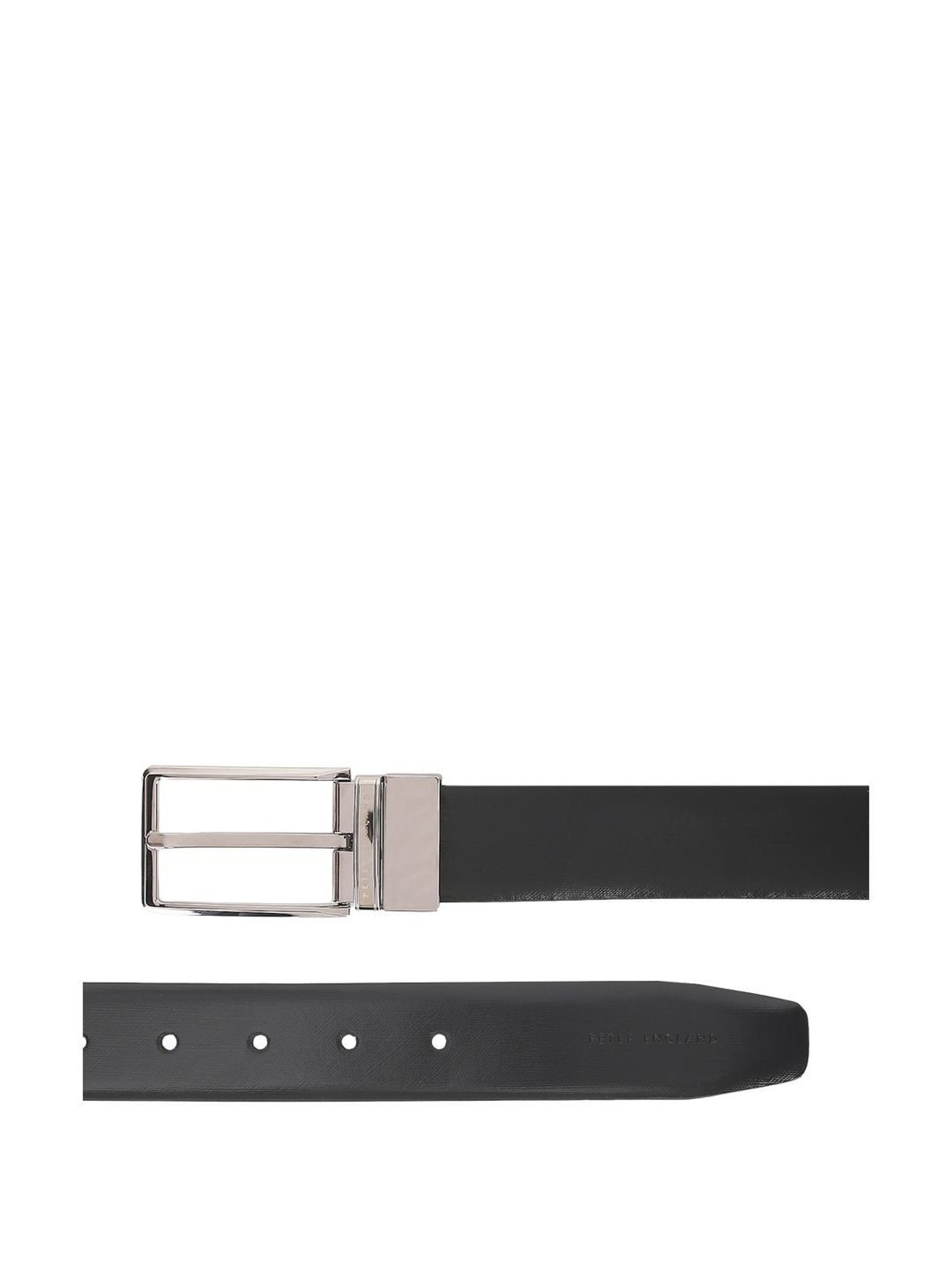 Peter England Black & Brown Leather Reversible Belt For Men