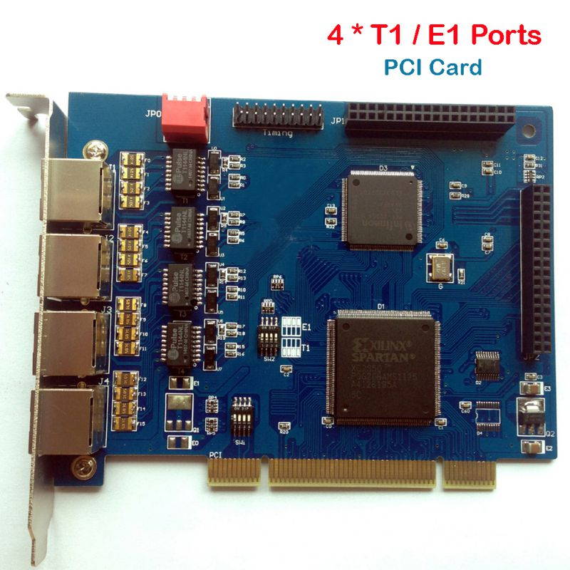 TE405P Quad Span T1 Card E1 Card,ISDN PRI card with 4 Ports,PCI Connector te405,te110p,te110