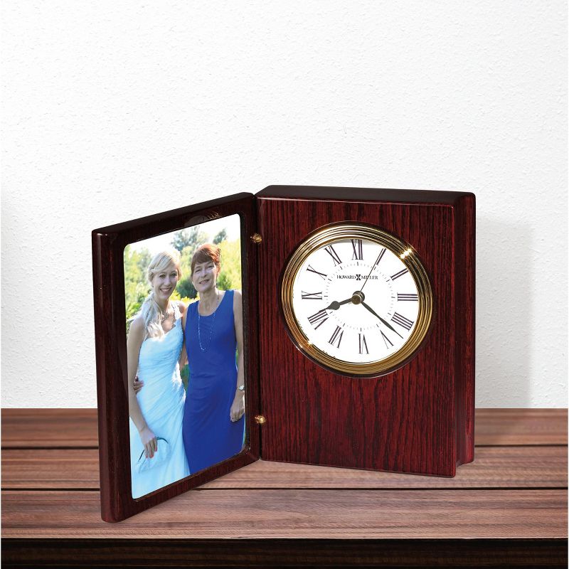 Howard Miller 645711 Howard Miller Portrait Book II Tabletop Clock 645-711 Rosewood