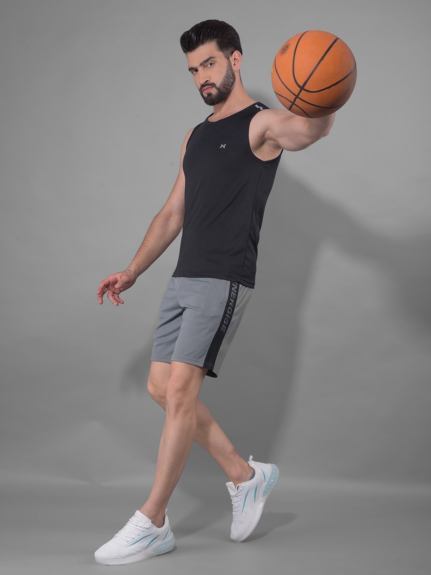 Force NXT Multicolored Regular Fit Gym Vest - Pack Of 5