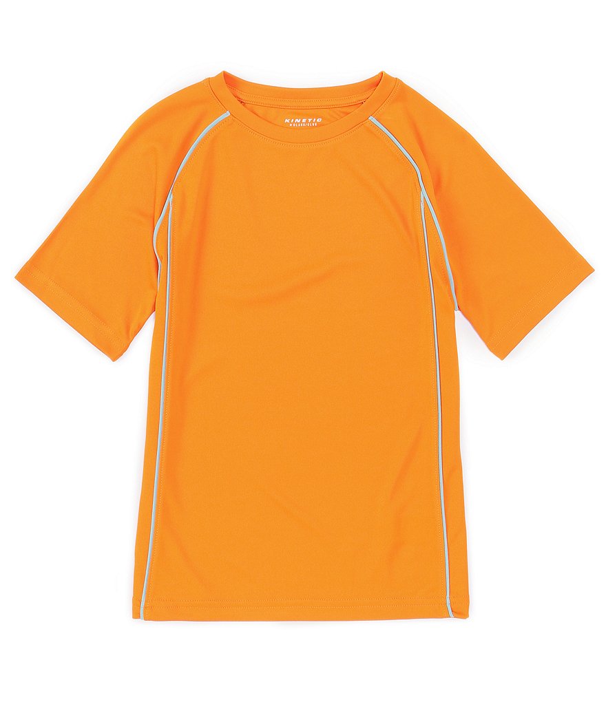Kinetic by Class Club Little Boys 2T-7 Short-Sleeve Side-Piping Performance Tee