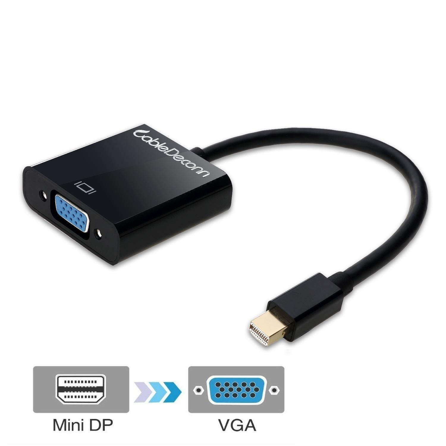 Thunderbolt Mini DisplayPort DP to VGA Female AV Adapter for Mac Macbook Pro