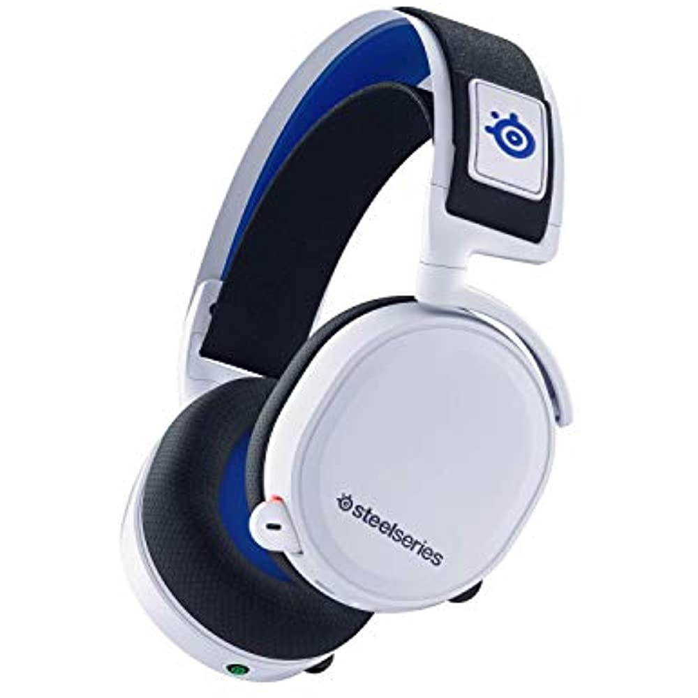 SteelSeries Arctis 7P Wireless - Lossless 2.4 GHz Wireless Gaming Headset - for PlayStation 5 and PlayStation 4 - White - PlayStation 5