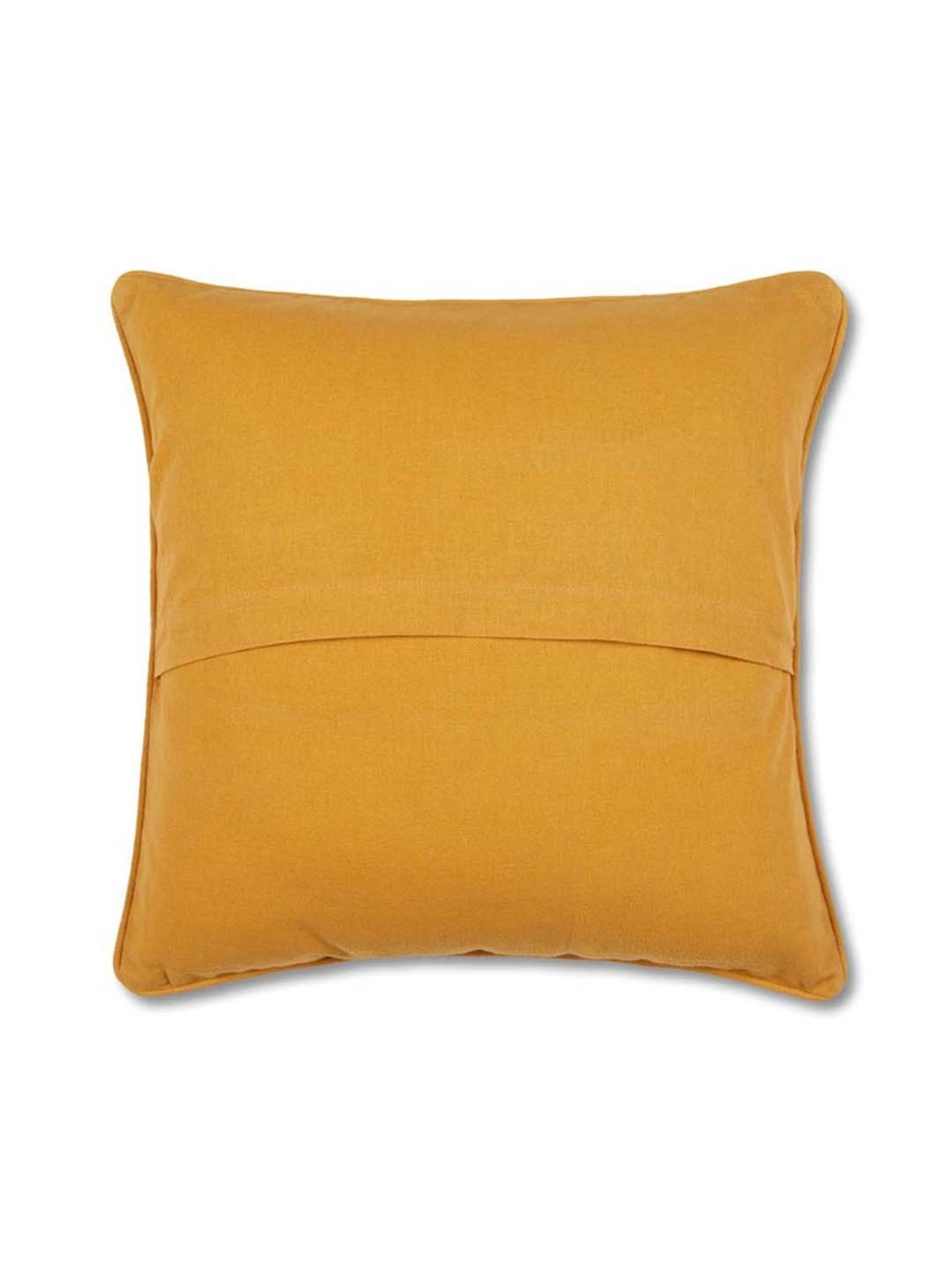 Fabindia Deeva -Tasar Yellow Silk Cushion Cover