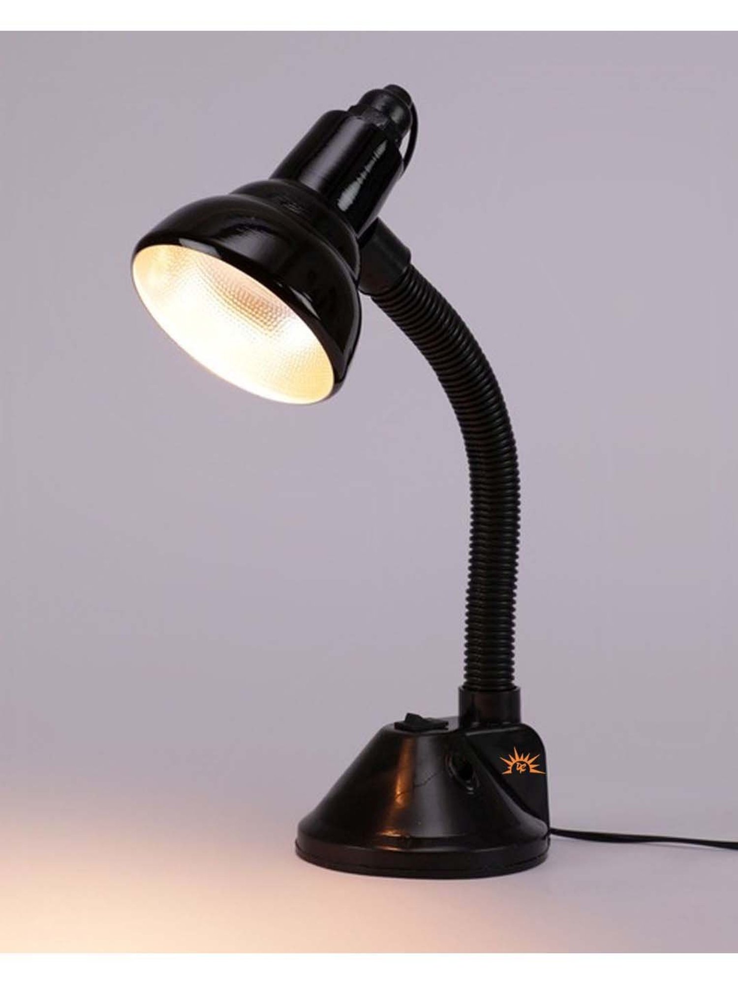 DecorativeRay Black PVC Study Table Lamp - Set of 1