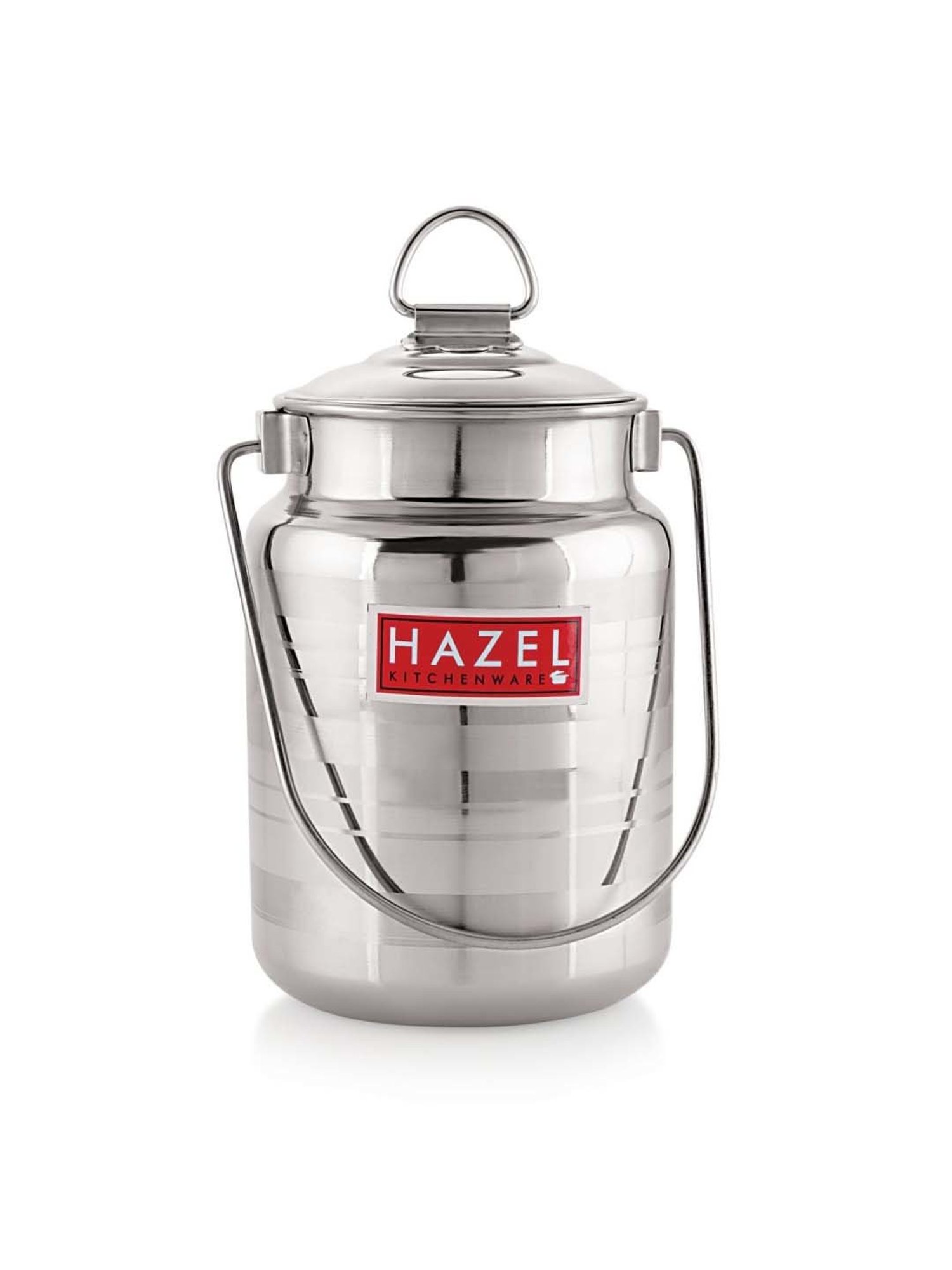 HAZEL Silver Stainless Steel Designer Barani Multipurpose Container (2 L)