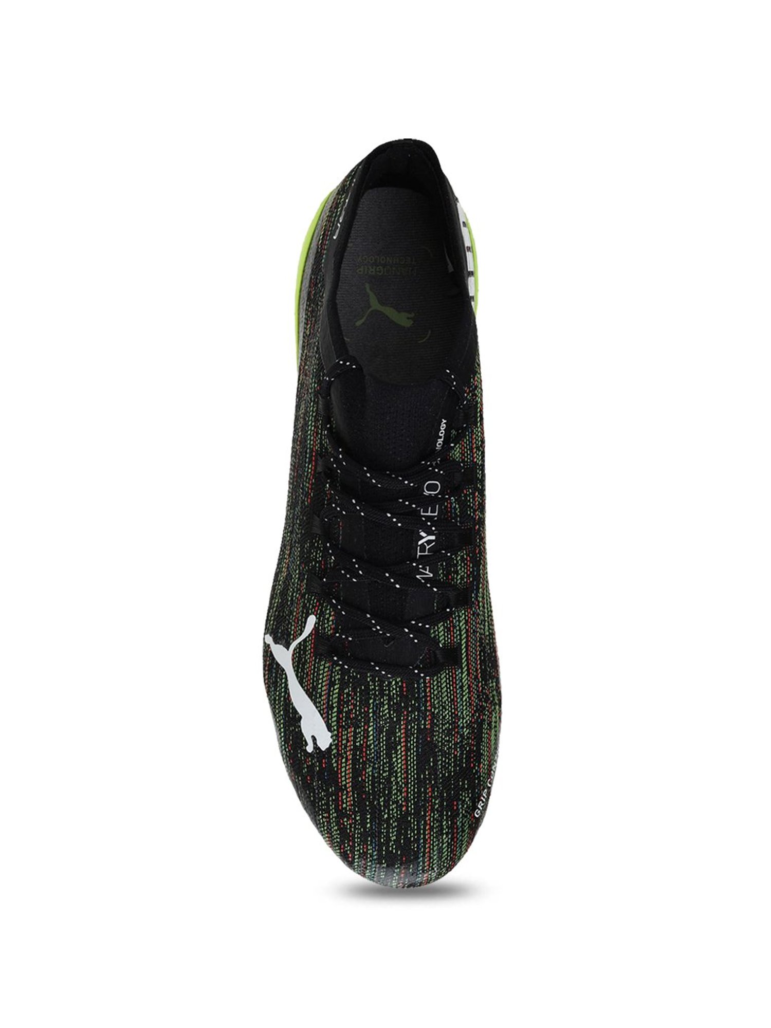 Puma Unisex ULTRA 1.2 FG/AG Black Football Shoes