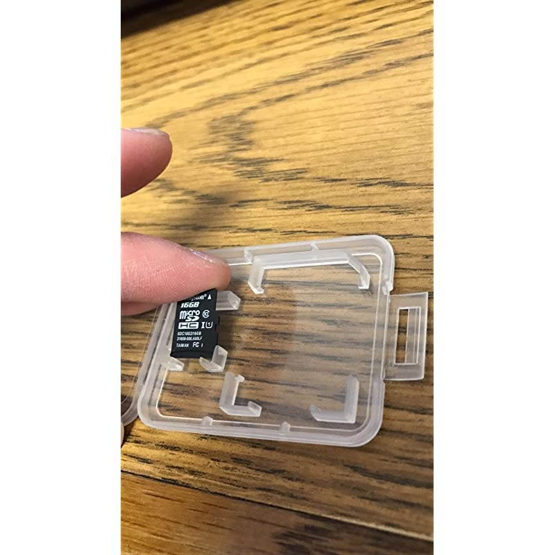 Collection 20 Pack of Clear Plastic SDSDHCSDXCMicroSDMicroSDHCMicroSDXC Memory Card Case Holder for SanDiskKingstonTranscendSamsung Memory Card Case Only Memory Card Not Included