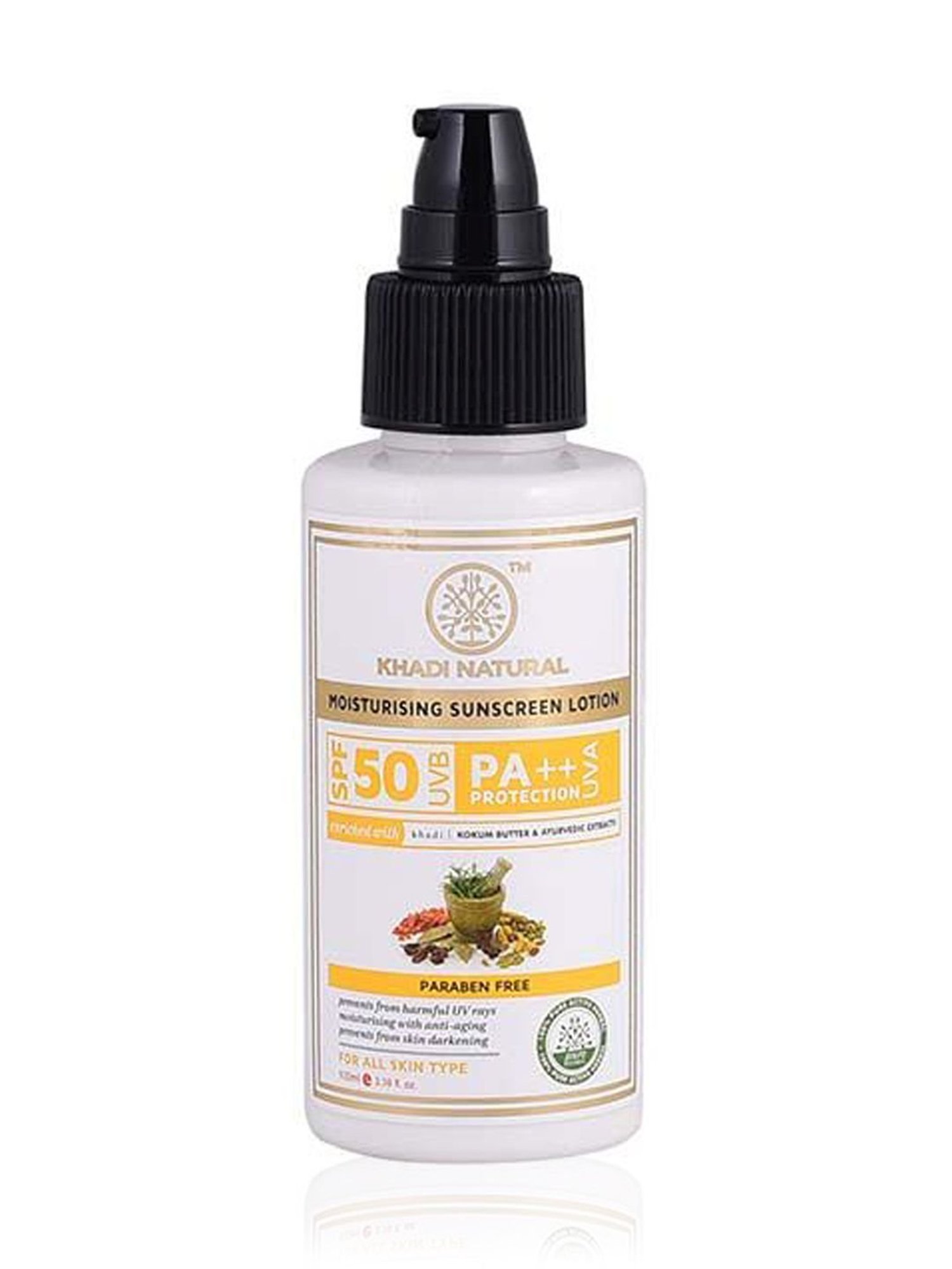 Khadi Natural SPF 50 Sunscreen Moisturising Lotion - 100 ml