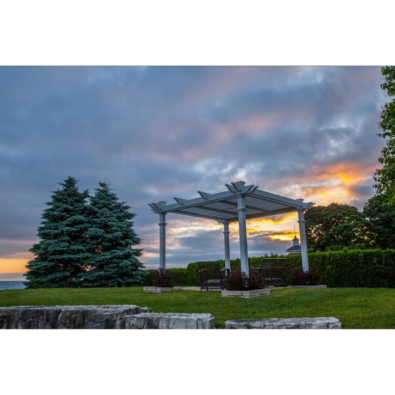 10' x 10' Avalon Louvered Pergola - Vita