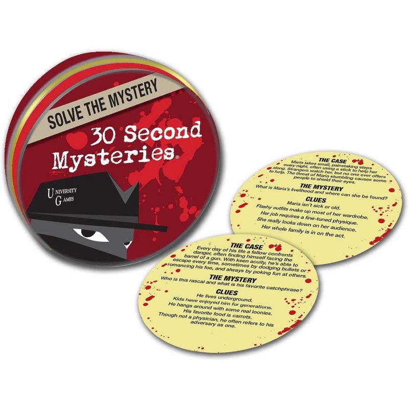 University Games 30 Second Mysteries Card Game | For 2+ Players