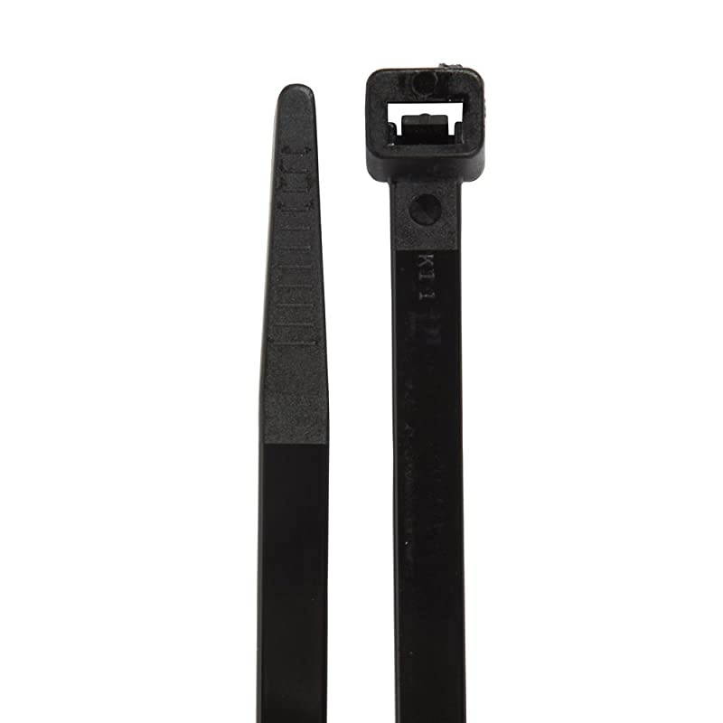 Buddies Cable Ties with Tensile Strength of 50 lb 100 count 11Inch Length Black