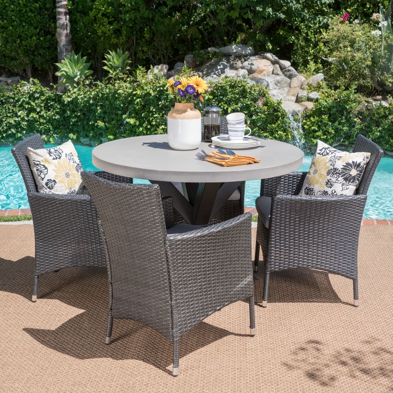 5pc Milano Dining Tan - Royal Garden