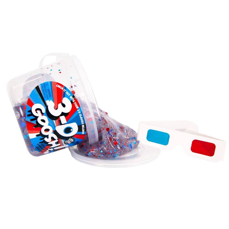 Compound Kings 3D Goosh Slime Bucket Red & Blue with Glasses
