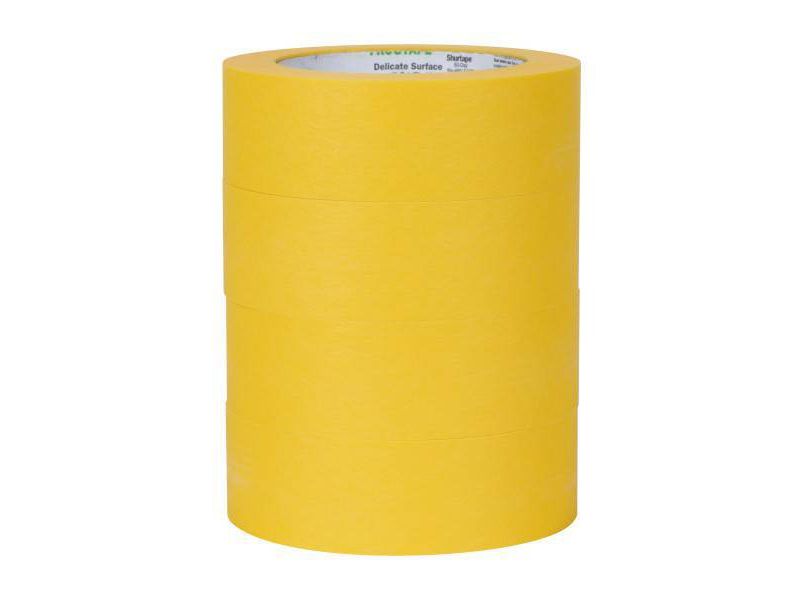 FrogTape 1.41"x 60yd 4pk Delicate Surface Painting Tape Yellow