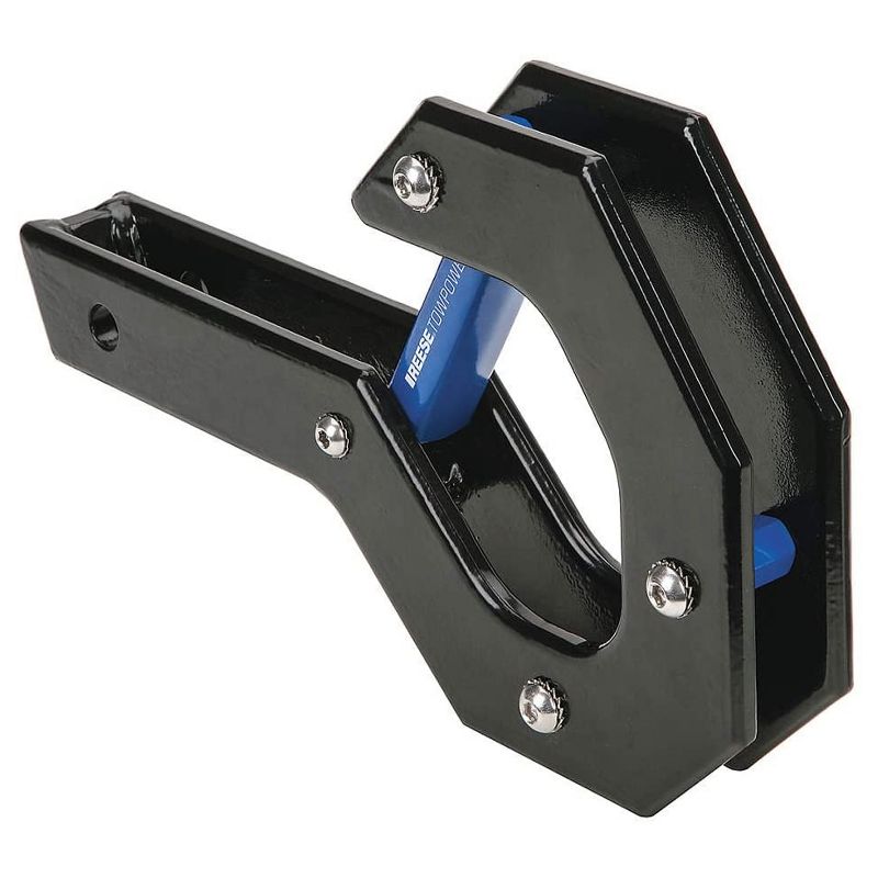 Horizon Global Inc 7074400 10000 lb Capacity Powder Coated Steel Carabiner Spring-Loaded Safety D Ring Latch Offroad Truck SUV Tow Haul Hook, Black