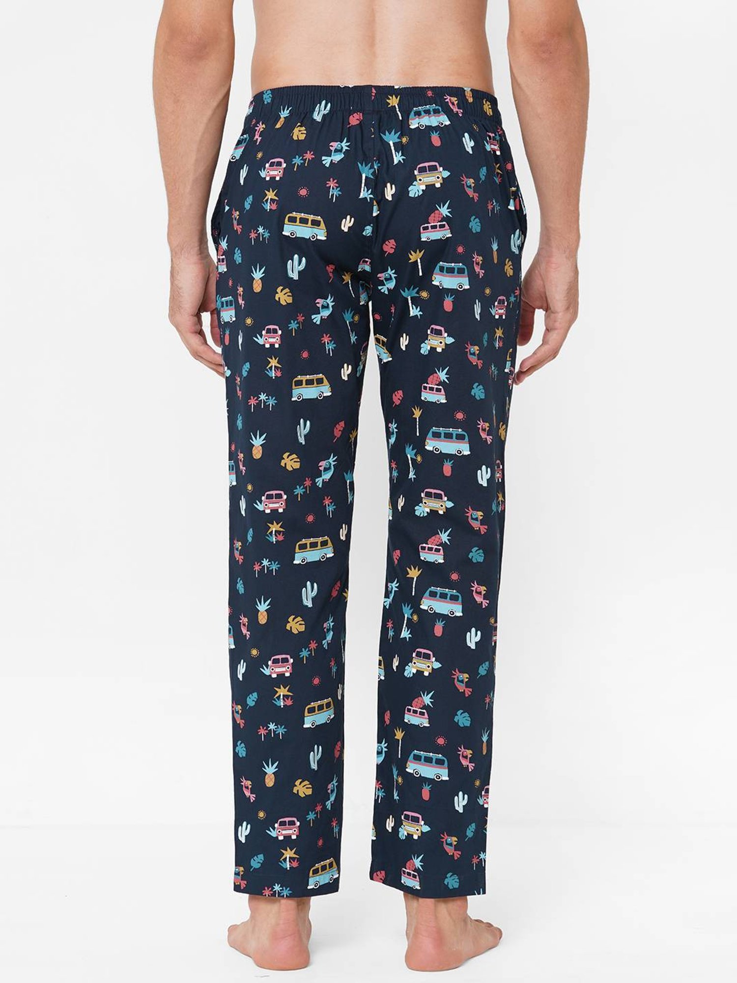 Urban Scottish Navy Regular Fit Printed Lounge Pants