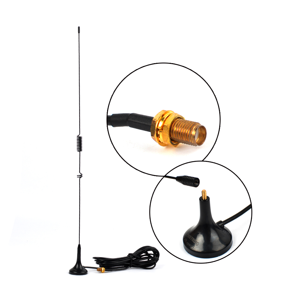 Dual Band SMA-Female 144/430MHz Magnetic Base Antenna For Baofeng UV5R UV82 888S
