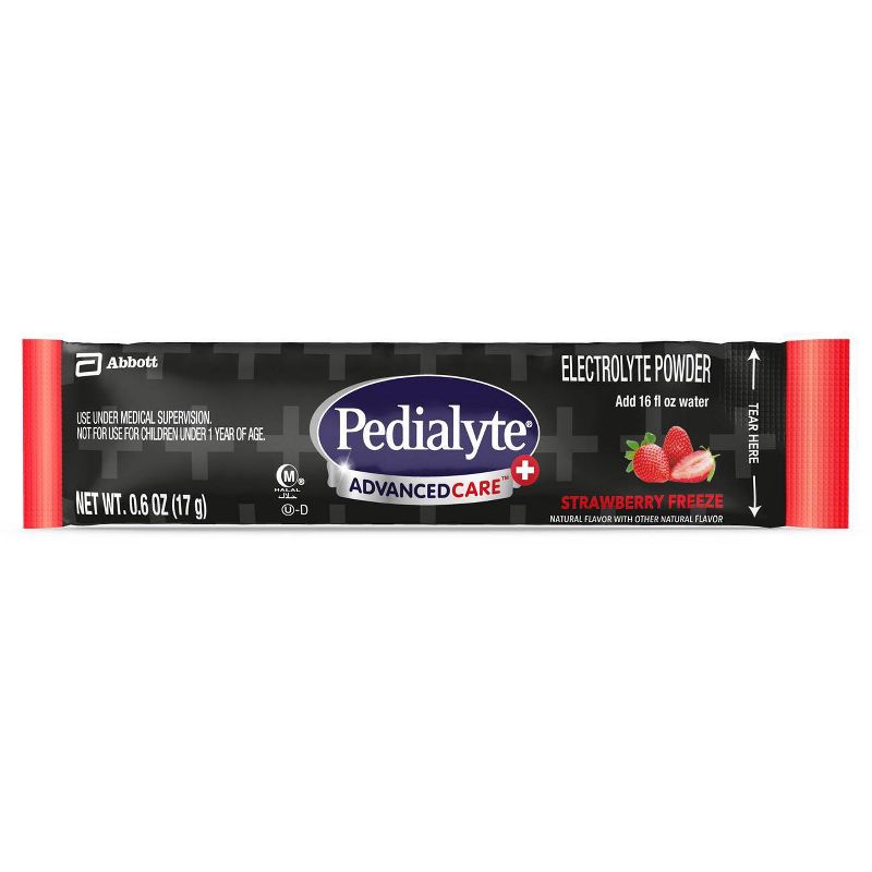 Pedialyte AdvancedCare Plus Electrolyte Powder - Strawberry Freeze - 3.6oz Total