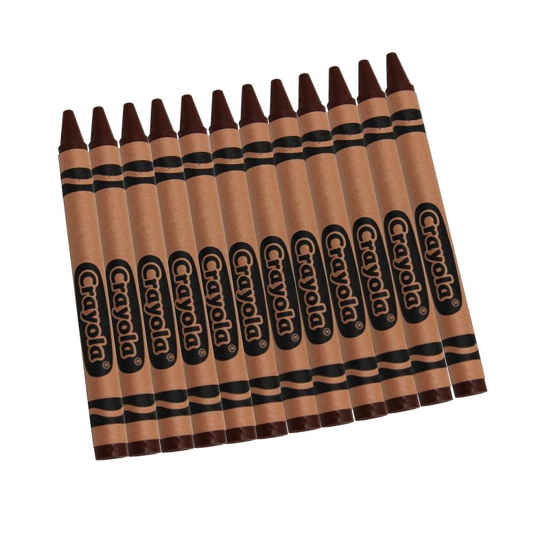 Crayola Bulk Crayons, Brown, 12/Box 52-0836-007