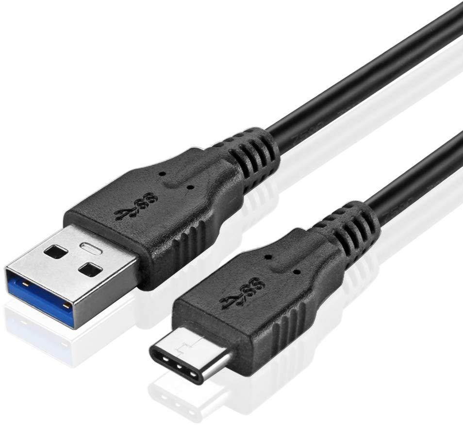 TNP USB Type C Cable (3 FT) - USB-C to USB-A Standard Type A Male to Male USB 3.0 SuperSpeed Connector Adapter Bi-Directional Wire Cord Plug for Charge & Data Sync