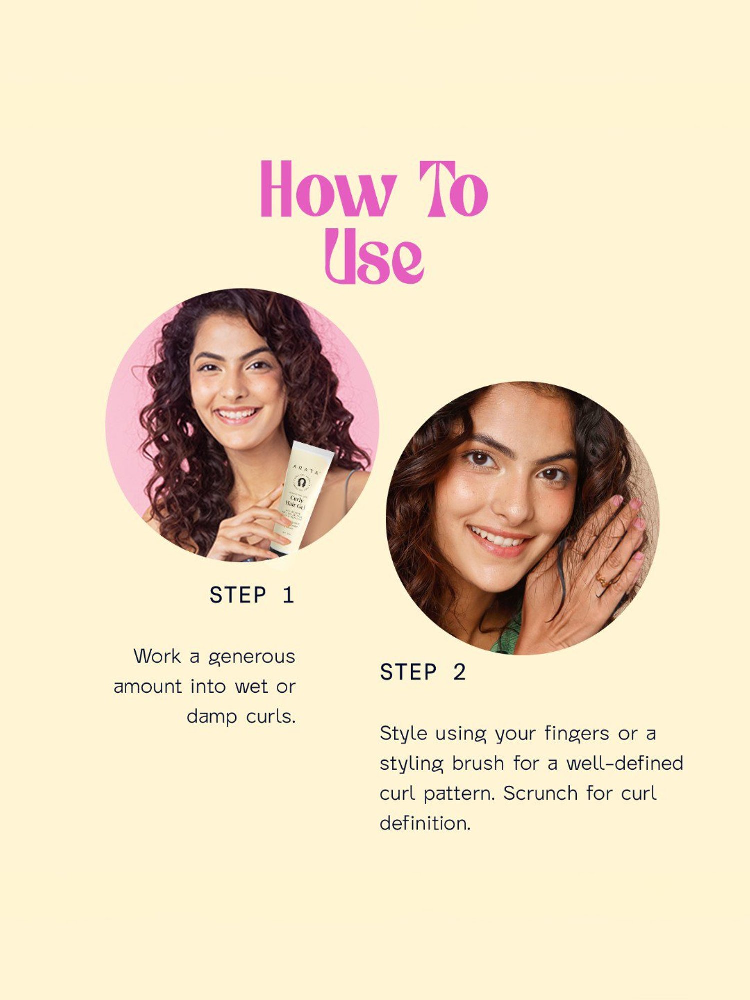 Arata Advanced Curl Care Curly Hair Gel - Pack of 2