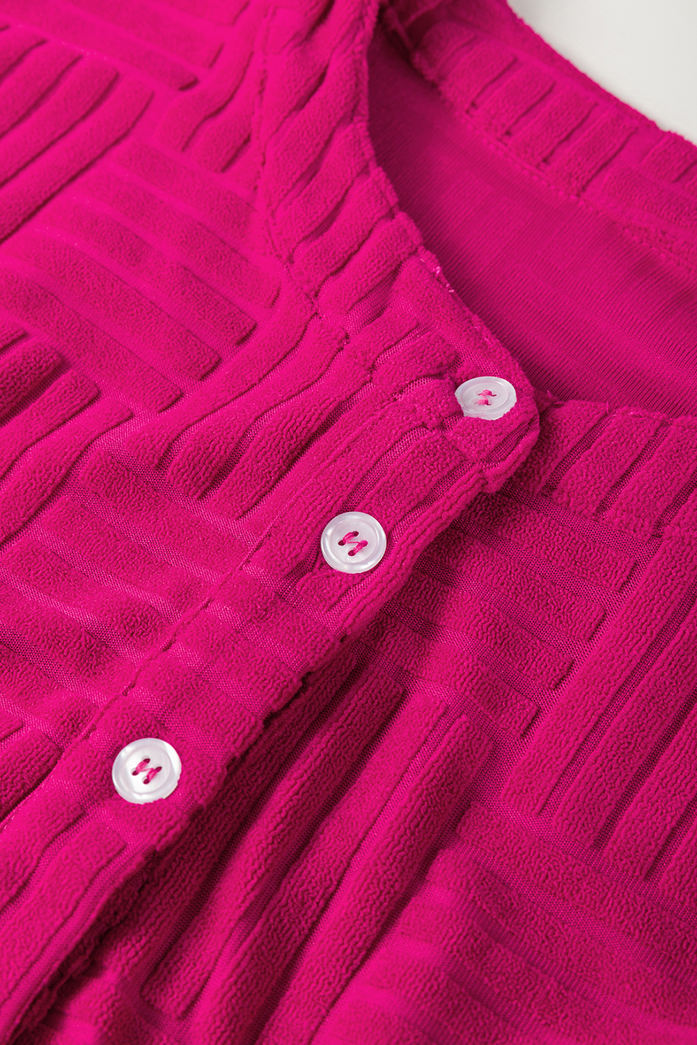 Gray Textured Wide Leg Overall with Pockets