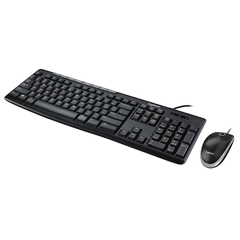 Media Combo MK200 Full-Size Keyboard and High-Definition Optical Mouse