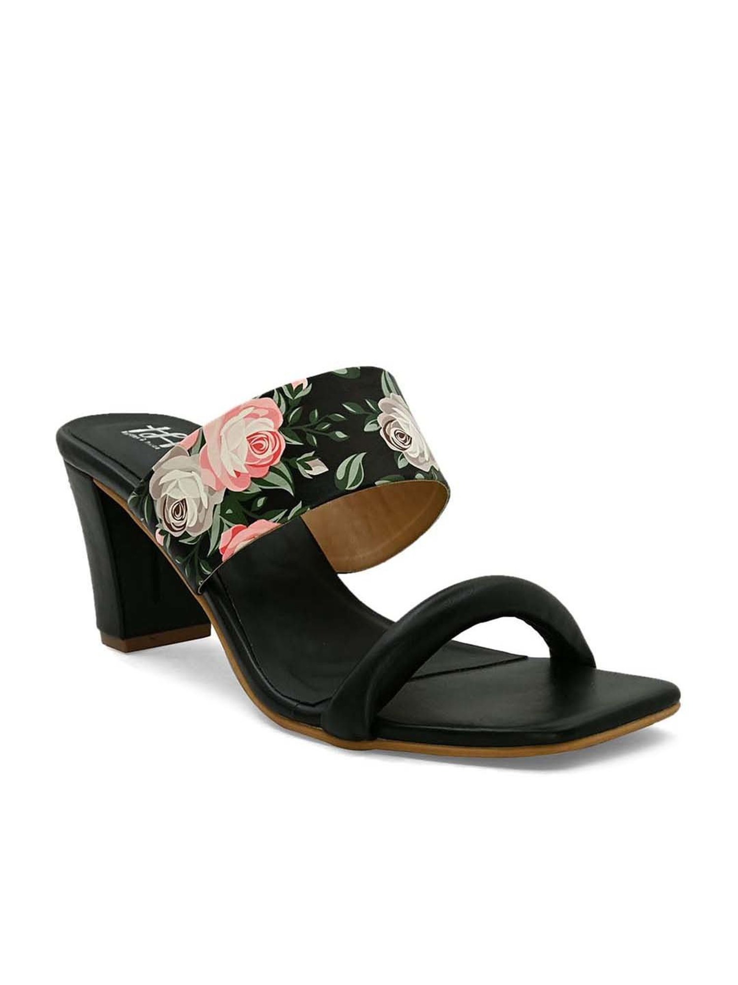 Hydes N Hues Women's Black Casual Sandals