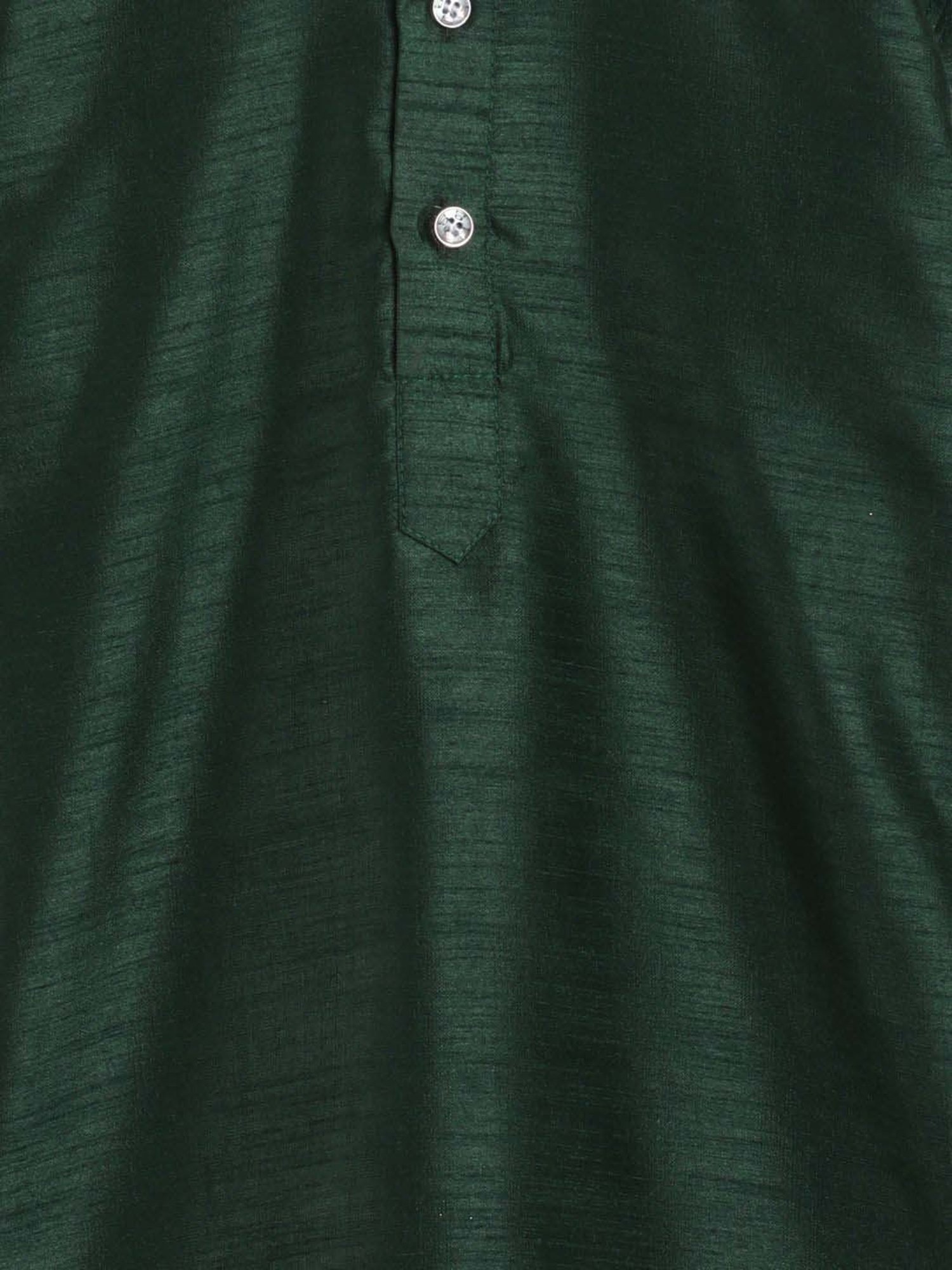 Ahhaaaa Kids Green Embellished Full Sleeves Kurta Set