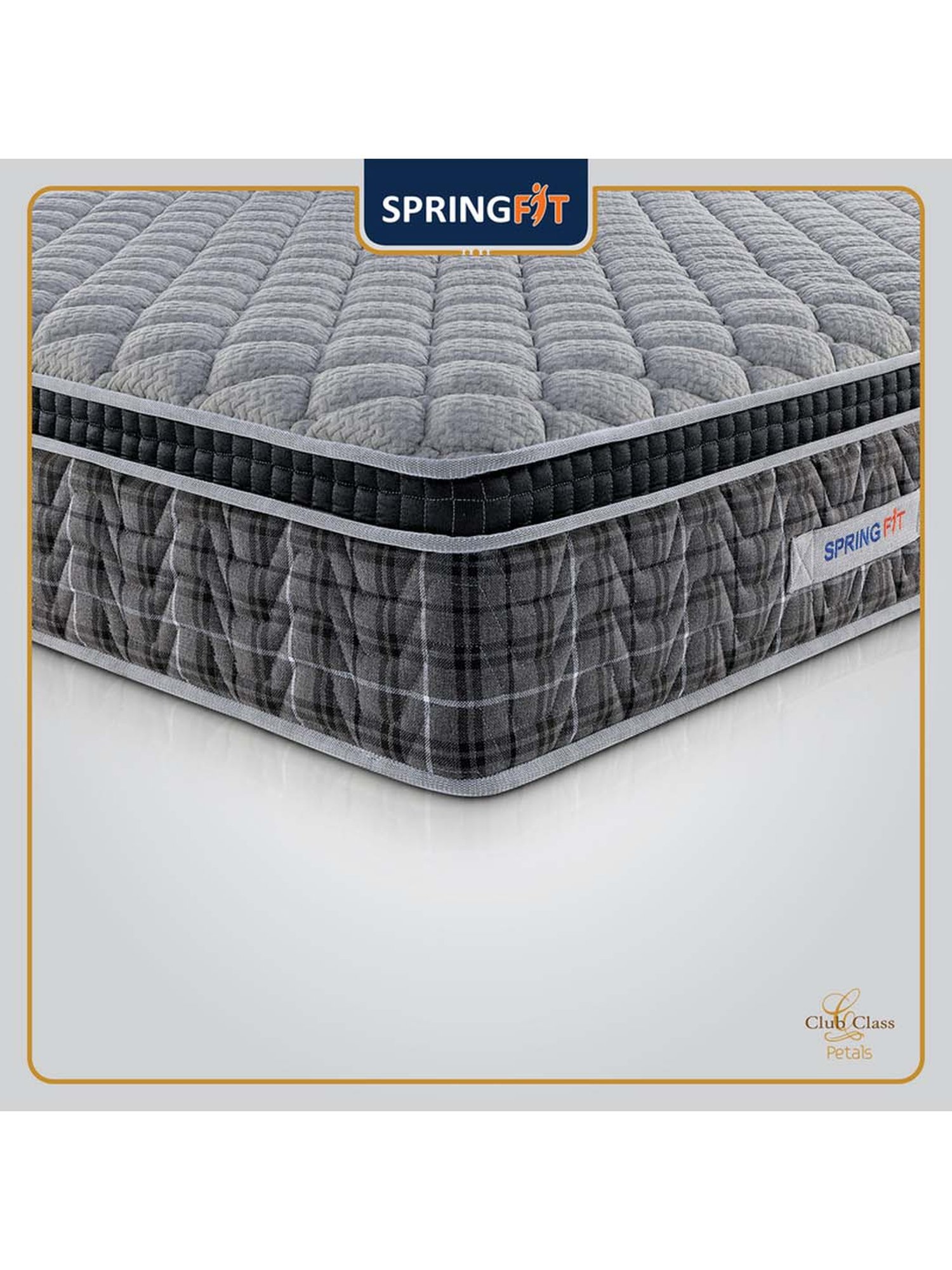 Springfit Club Class Petals Orthopedic Back Support Bed Mattress 6 inch-Single ( 72x36x6 Inch)