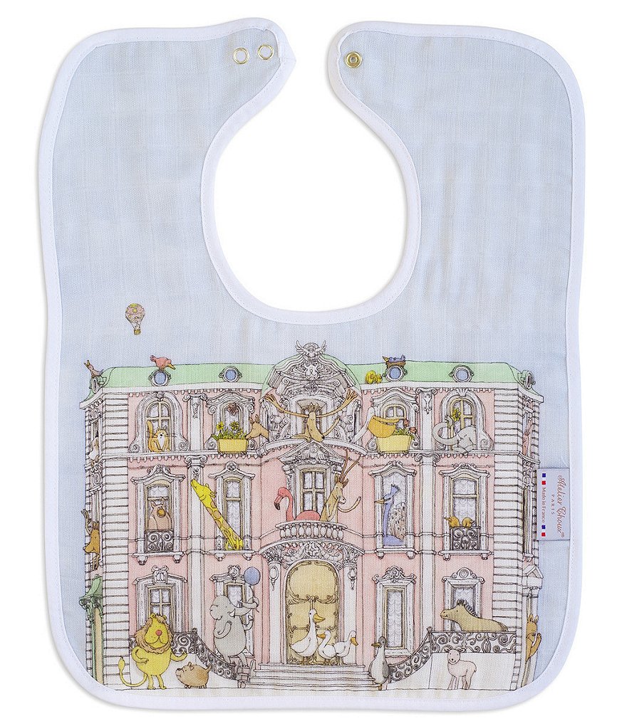 Atelier Choux Paris Organic Cotton Large Toddler Monceau Bib