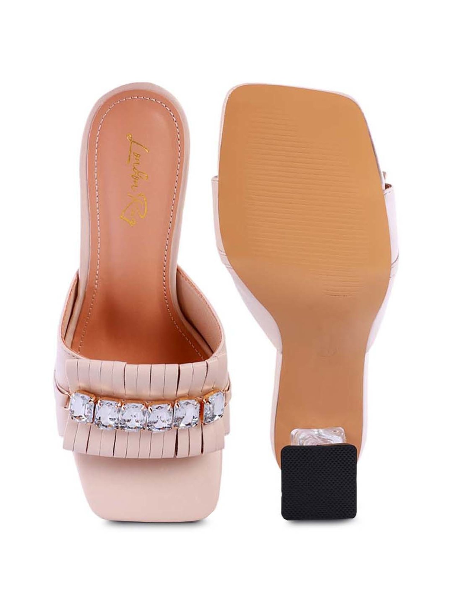 London Rag Women's Jewel Beige Casual Sandals