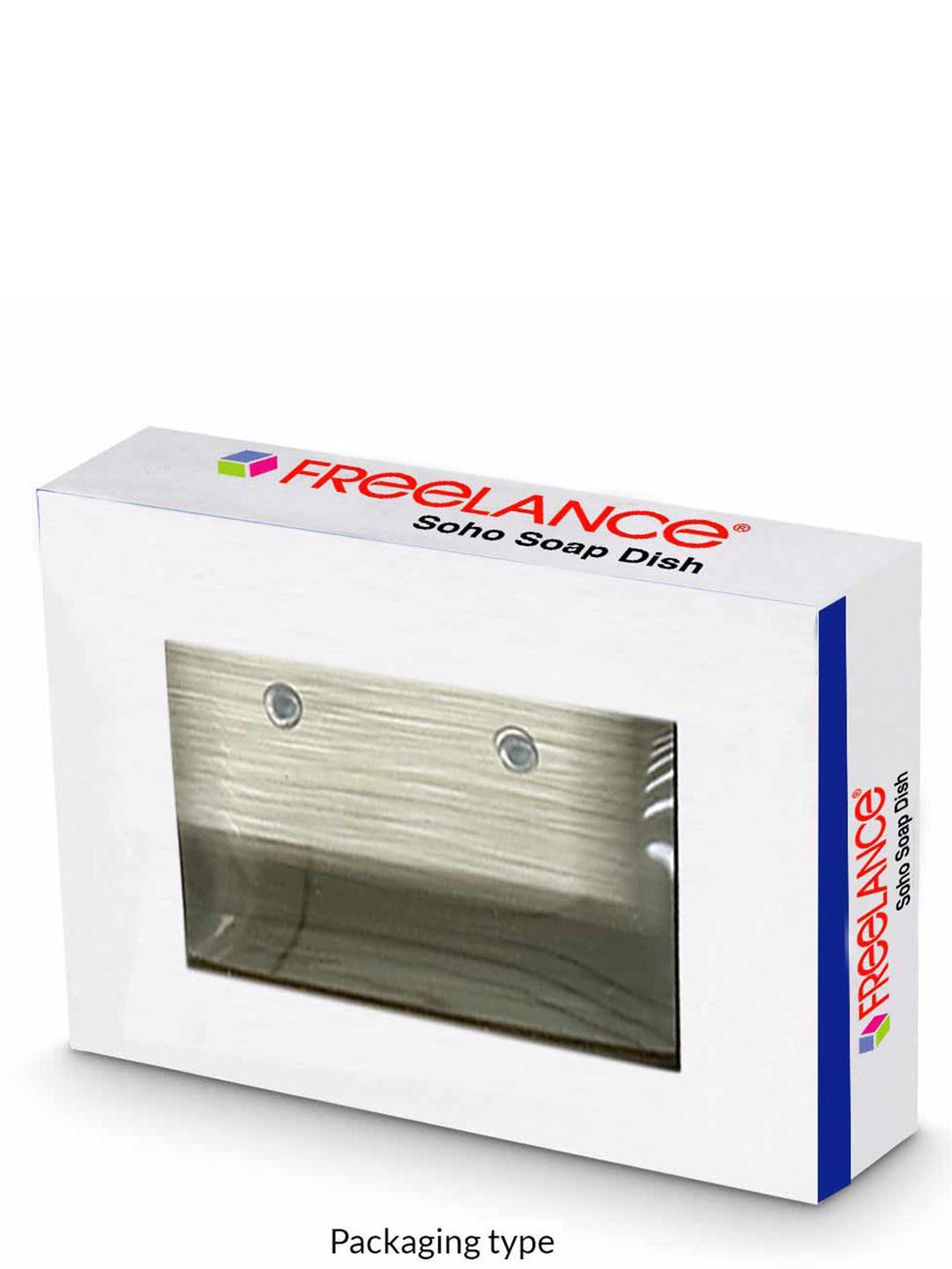 Freelance Silver Polyresin Set of 1 Soap Dishes