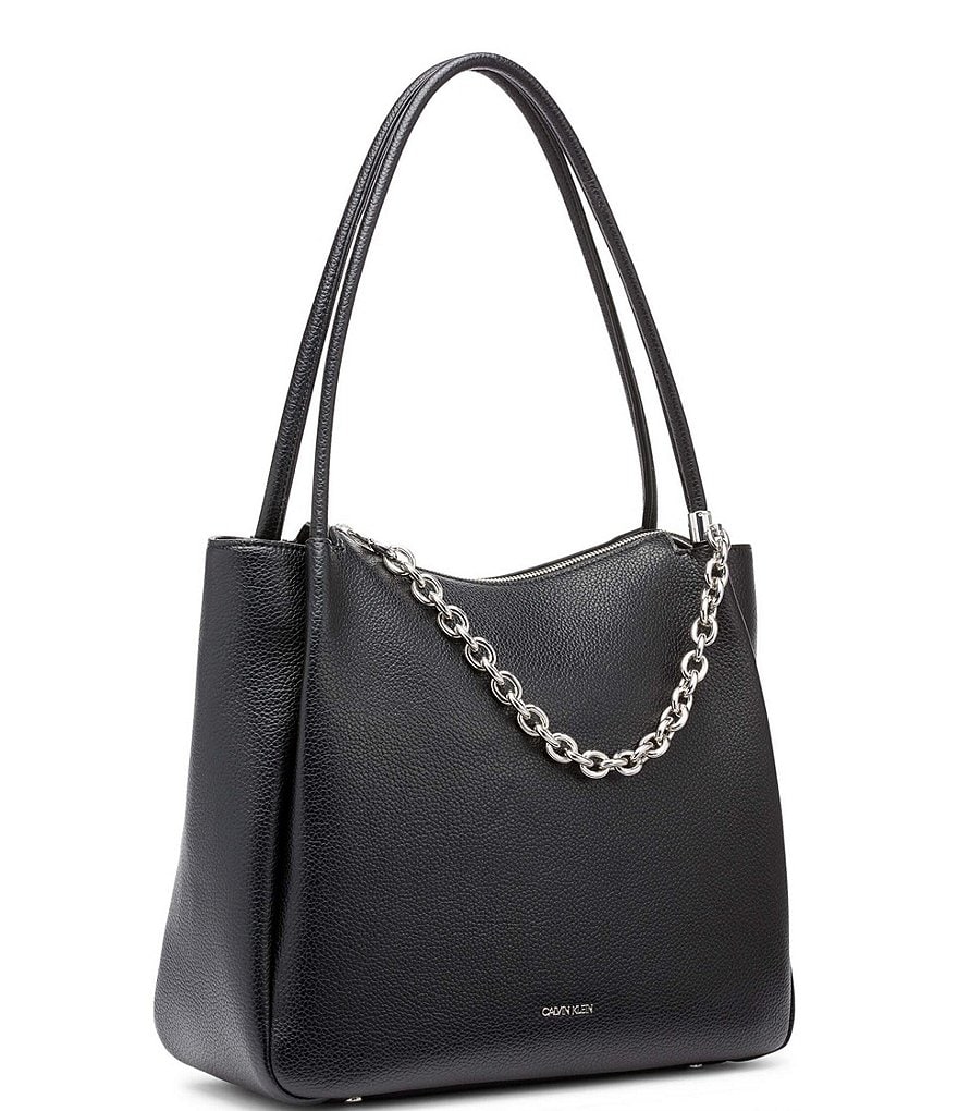 COACH Originals Swinger Nylon and Pebble Leather Shoulder Bag